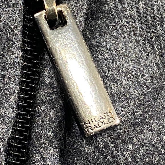 SOLD-Hilary Radley Gray Wool Blend Quilted Down Puffer Jacket Women's Size S - Picture 13 of 13